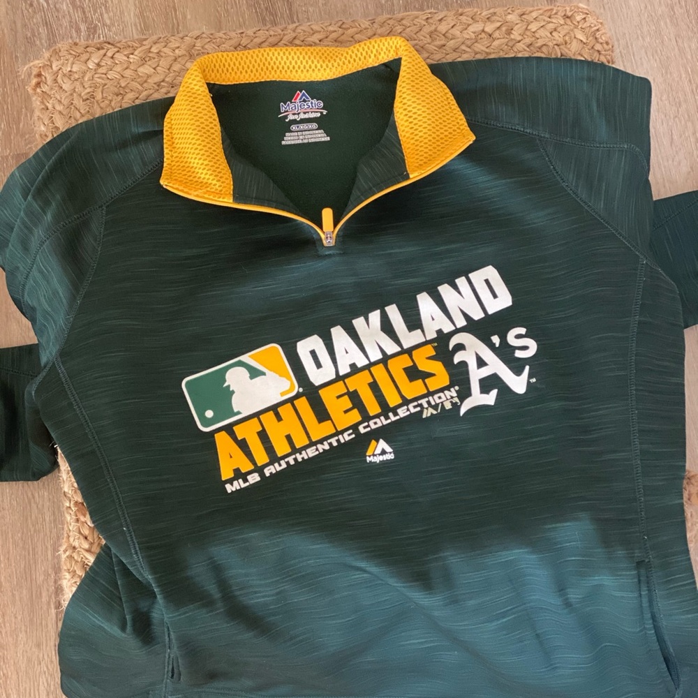 Majestic Brand Oakland A’s 1/4 zip